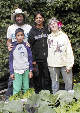 Rob Goldberg, Donna Catotti, and sons Aihan and Martin