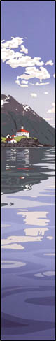 Eldred Rock Lighthouse, Ed 184, 12x18, $B